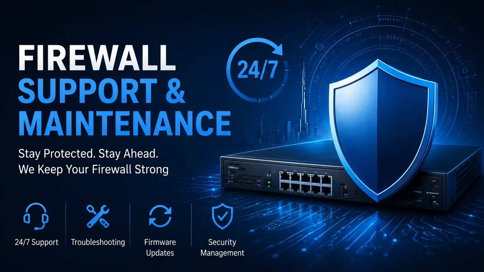 Firewall support Dubai for business firewall products