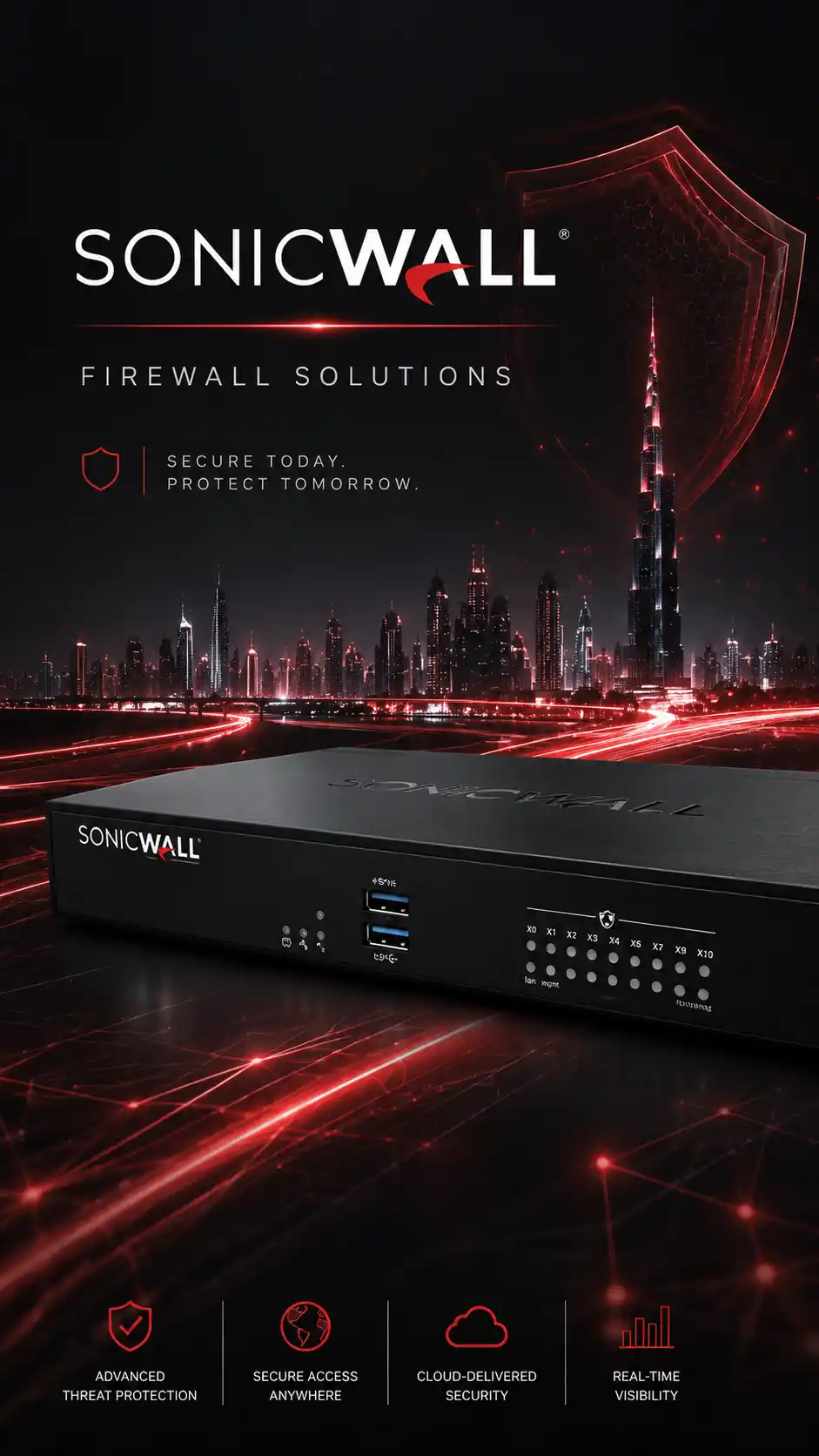 SonicWall firewall Dubai supply installation configuration and support